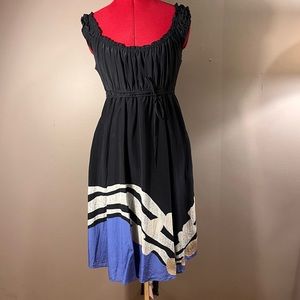 Tahari blue silk dress - size 6